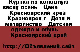 Куртка на холодную весну-осень › Цена ­ 900 - Красноярский край, Красноярск г. Дети и материнство » Детская одежда и обувь   . Красноярский край